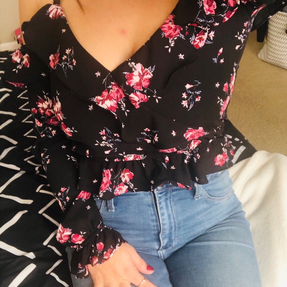Floral Peplum Top
